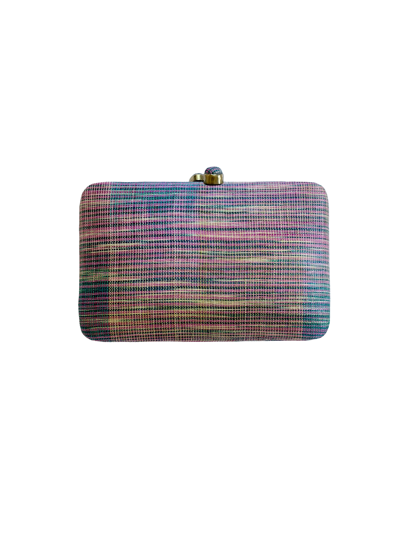 Pinangabol Pink Turquoise Abaca Ikat Clutch