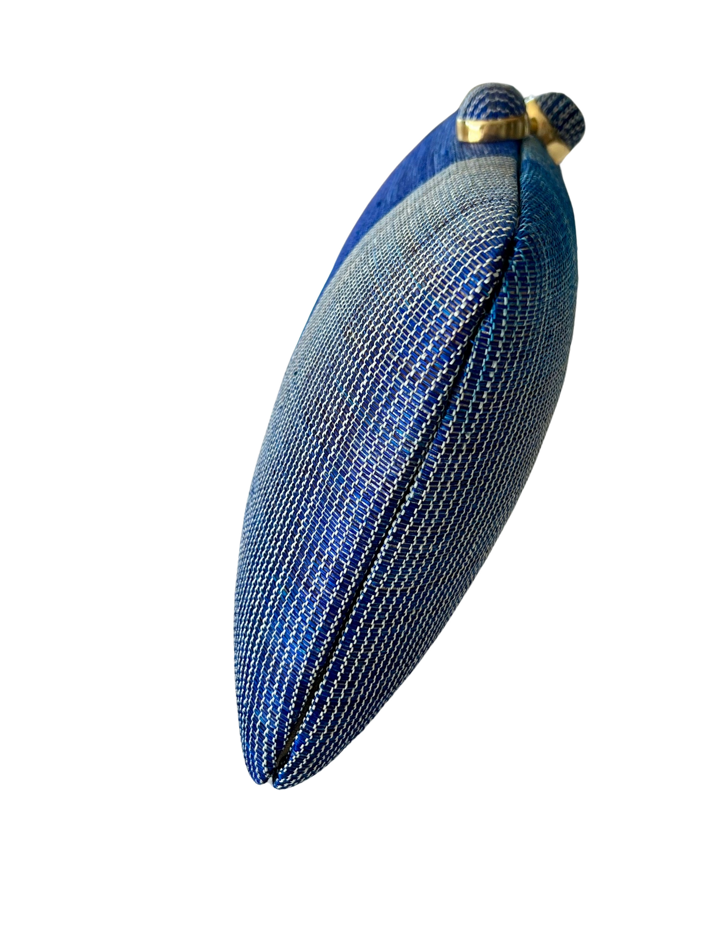 Ikat Blue & Natural Abaca Pinangabol Clutch