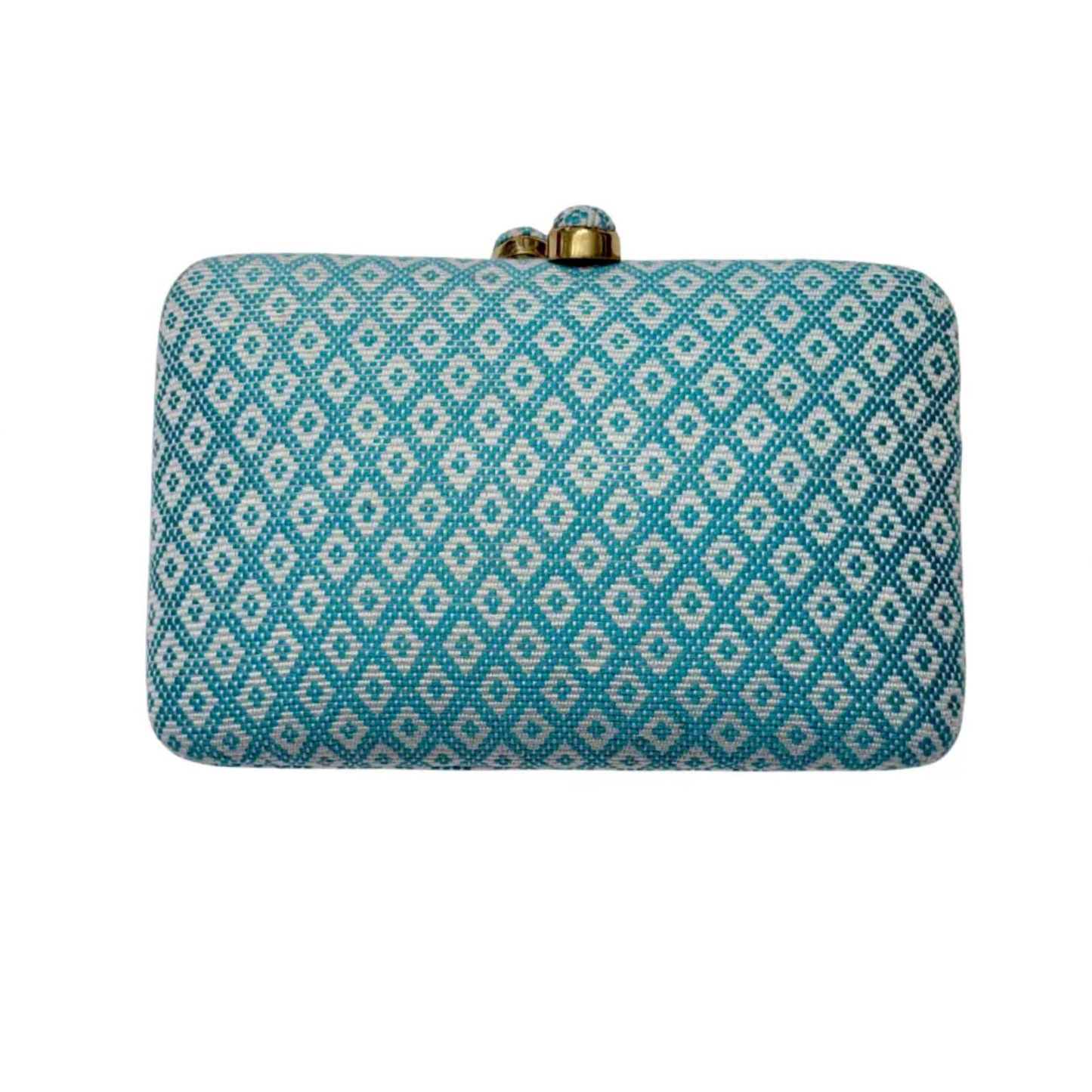 Turquoise Diamond Thai Tribal Clutch