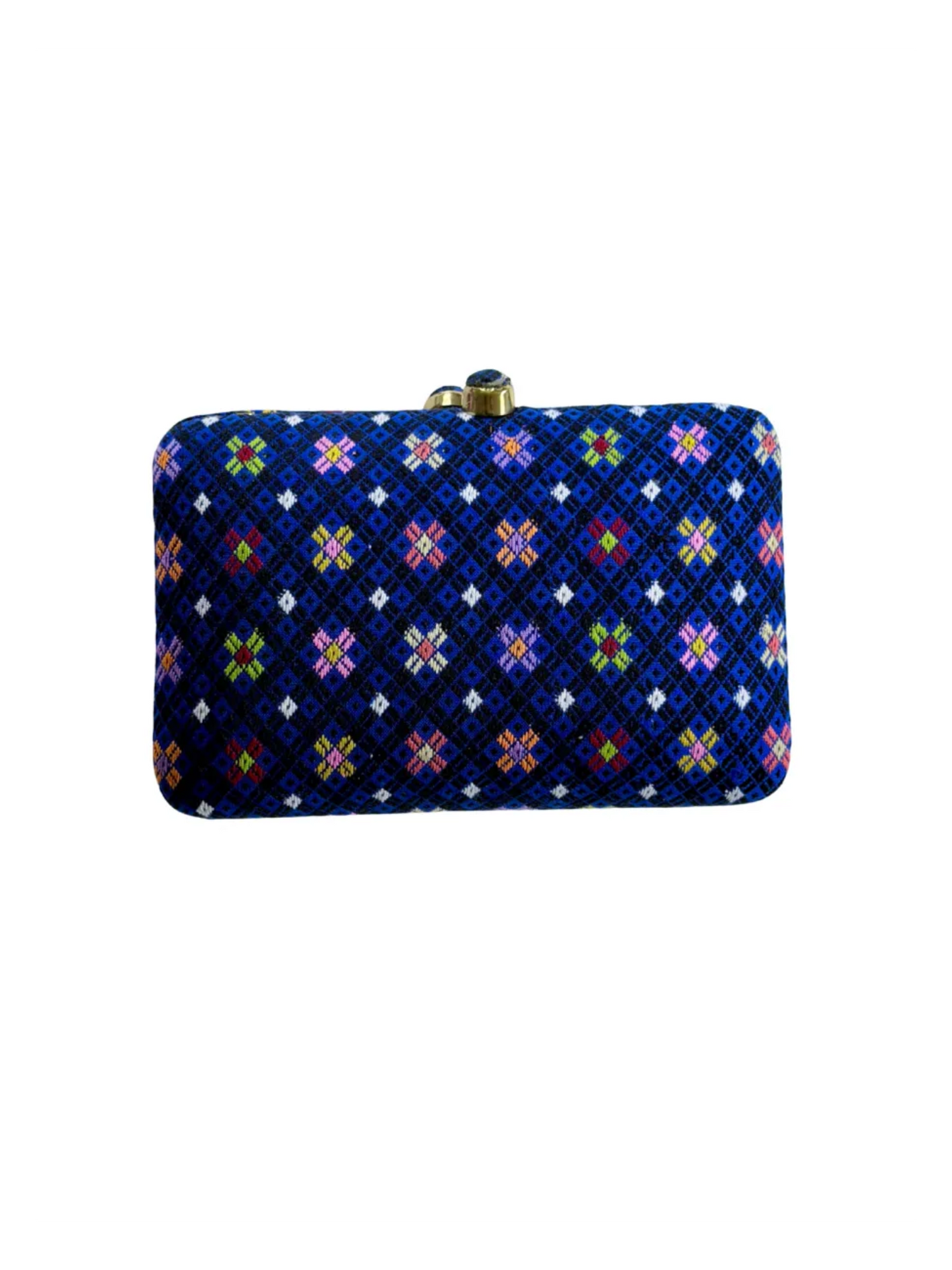 Multi Flower Thai Tribal Clutch