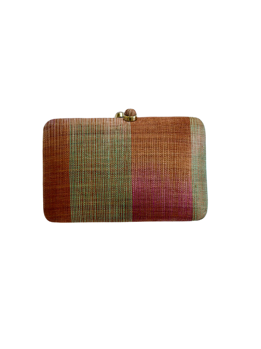 Ikat Orange Tones Abaca Pinangabol Clutch
