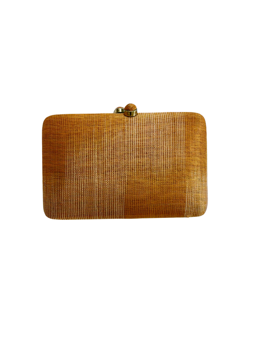 Ikat Yellow Abaca Pinangabol Clutch