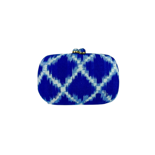 Indigo Diamond Oval Clutch