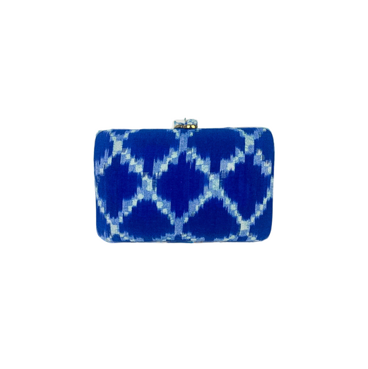 Indigo Diamond Rectangular Clutch